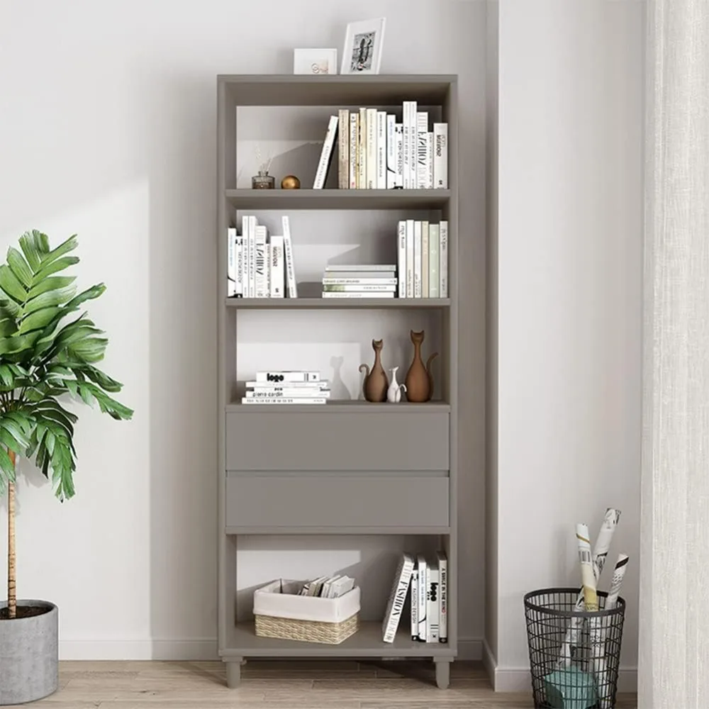 

Floorstanding Bookcase,with Legs - 67" Tall Open Shelves Cube Billy Bookshelf with Drawers,furniture living room,bookshelf