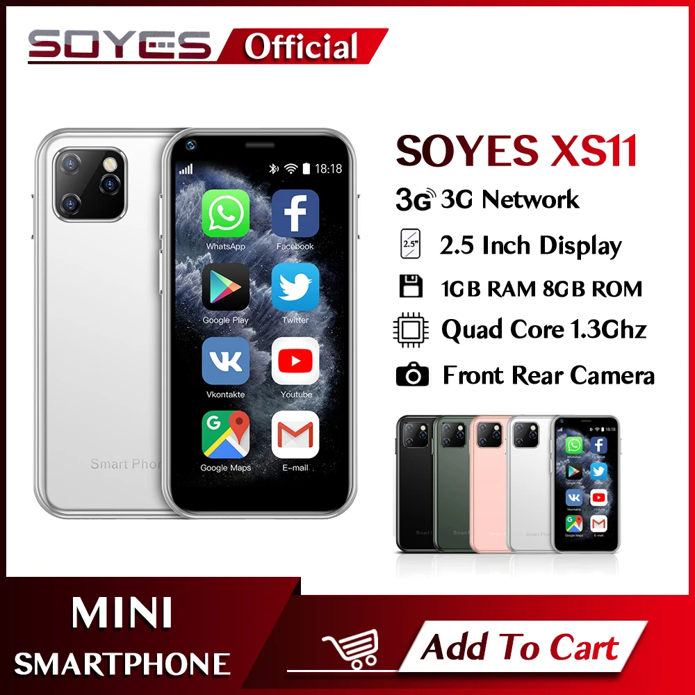 レア物 超小型スマホ SOYES XS デュアルsim 2G/16G シムフリー