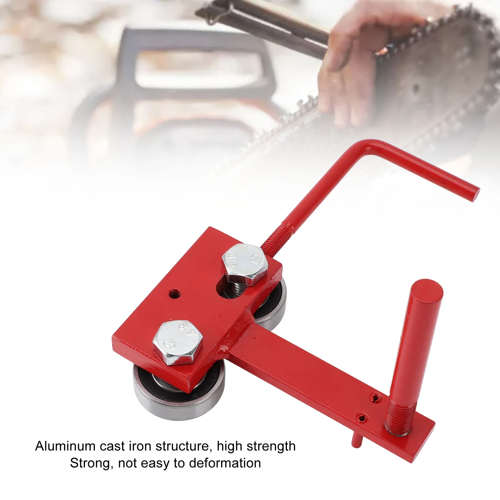 Chainsaw Bar Repair Tool Chainsaw Bar Closing Tool High Strength Cast Iron Aluminum Accurately Adjust for Chain Grinding