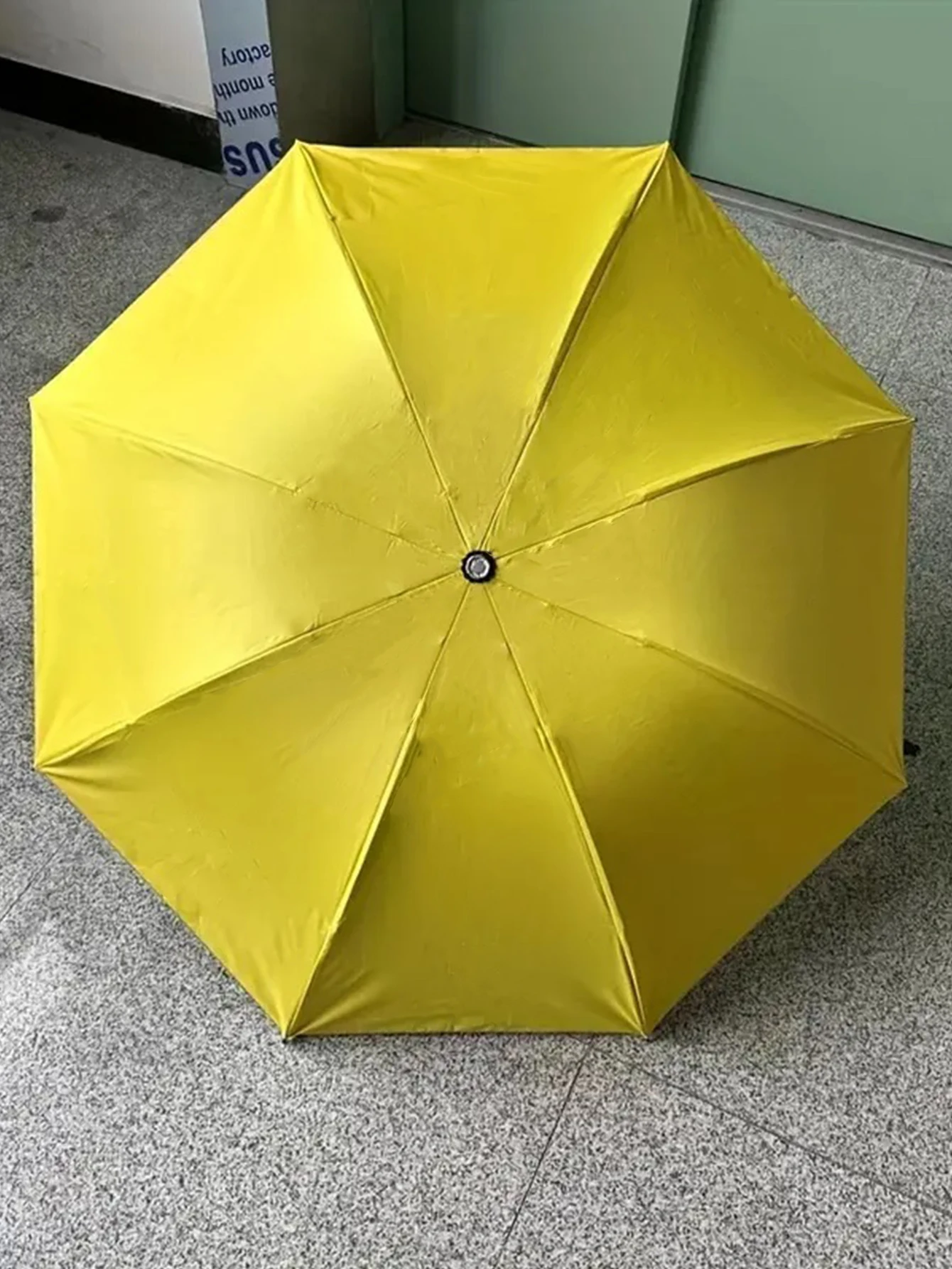 Whimsical Veggie Design Folding Umbrella: Sun-Protective, Durable, Compact for Travel-Manual Open, 8 Ribs