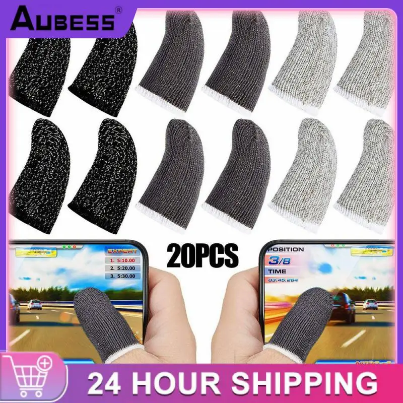 Gaming Finger Sleeve King Glory Eat Chicken Mobile Screen Controller Di Gioco Guanti Antisudore Pubg Cod Assist Artefatto