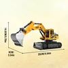 Rc Excavator Cars Trucks Alloy Remote Control Car Toy with Lights Sound Electric Engineering Vehicle Children Boys Kids Gifts 5