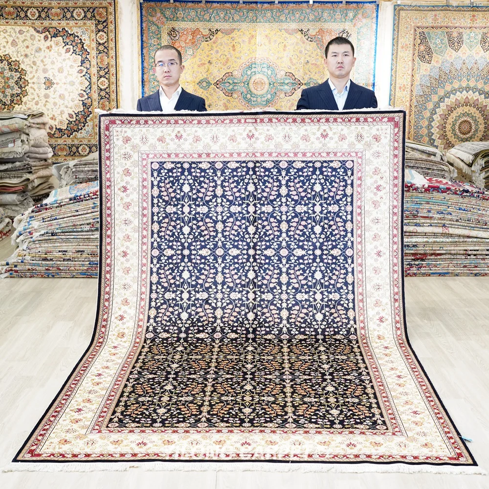 

168x244 см шелковый ковер ручной работы, универсальная домашняя мебель, коврик для помещений (HF327B)