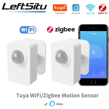 Tuya WiFi Zigbee PIR Motion Sensor for Smart Life Infrared Passive Detection Security Alarm System Detector Remote 1