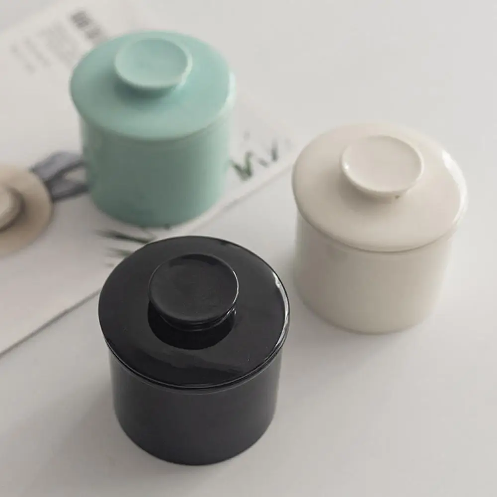 350 ml Französischer Buttertopf Keramik Butterdosen Glocken-Stil Butterbehälter mit Deckel Käsebox Öltank Küchenbedarf