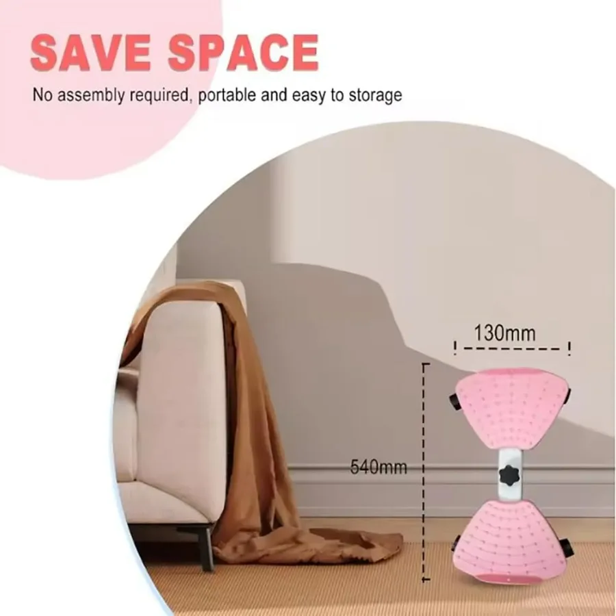 Waist Twister Machine, Pilates Twister with Digital Display, Adjustable Exercise Twist Board for Women Men, Home Noiseless Abs W