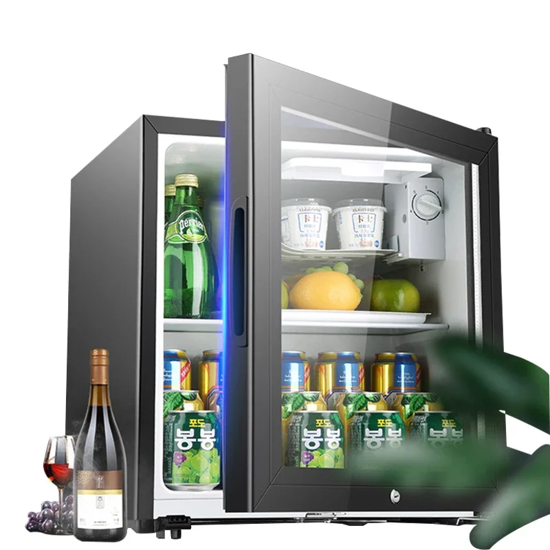 220V Office Family Hotel Tea Fruit Refrigerator Beverage Freezer 50L Large Capacity Mini Single Door Refrigerator Ice Bar BC-50