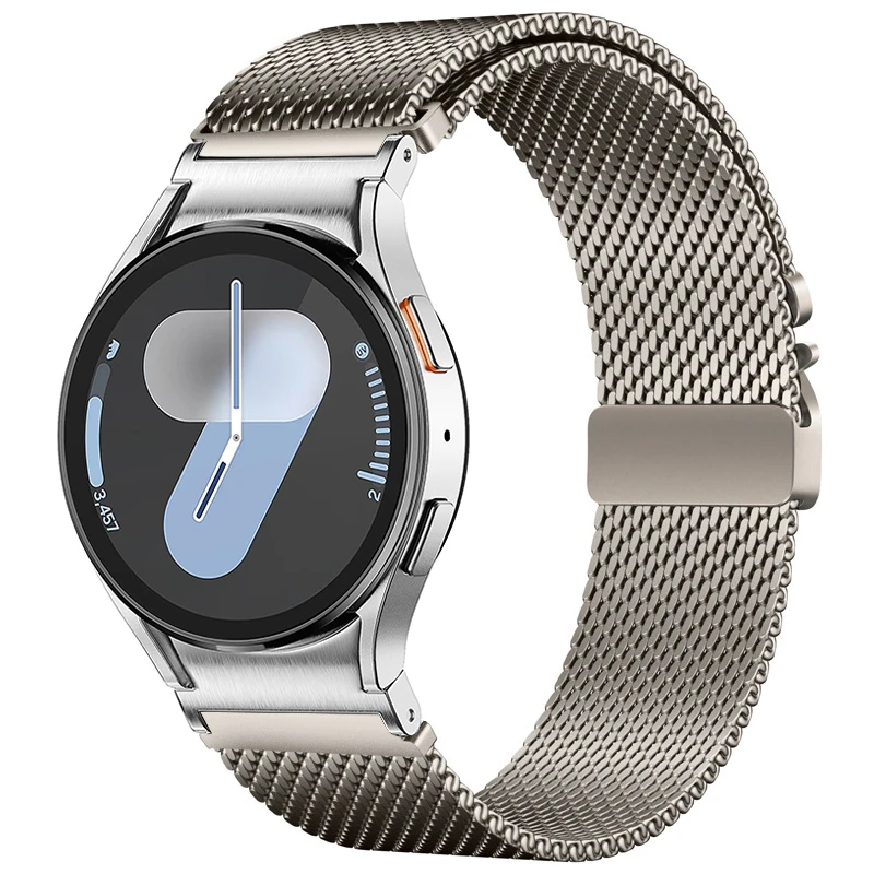 Stainless Steel No-Gap Metal Loop Watch Band Bracelet