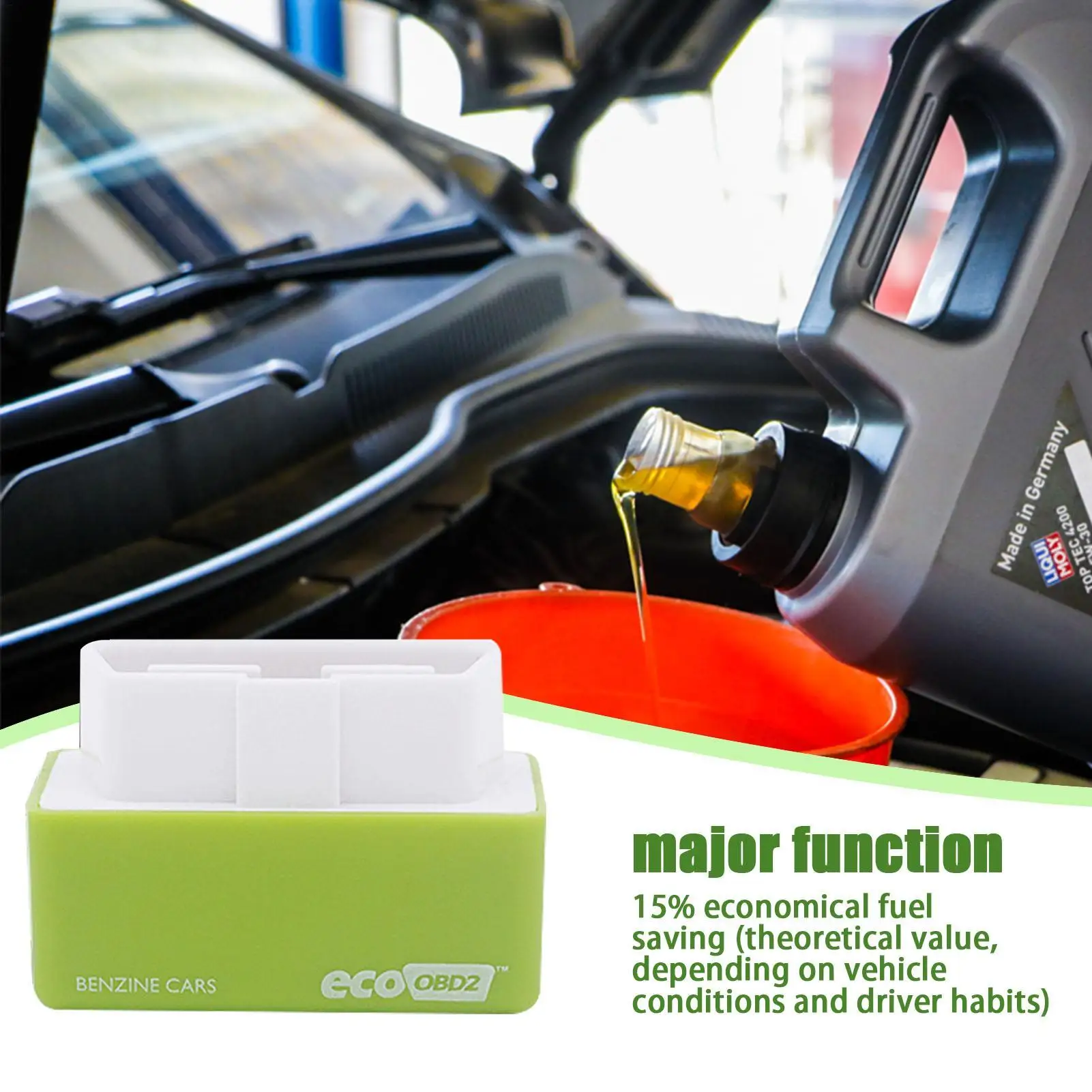 Dispositivo Universale per Risparmio Carburante Benzina Nitro OBD2, Ottimizzatore di Potenza per Auto a Benzina - immagine 6