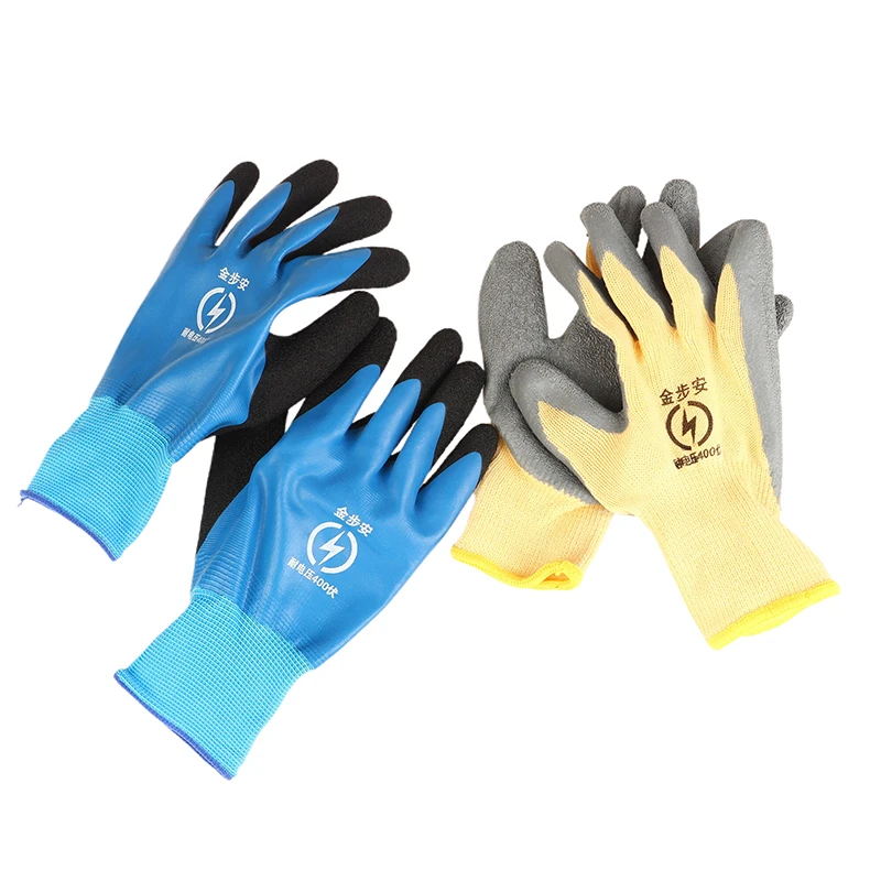 1 Pair 400V/1000V Rubber Touch Screen Insulation Glove Industrial Ultrathin Electrician Insulating Gloves Withstanding Voltage insulating gloves