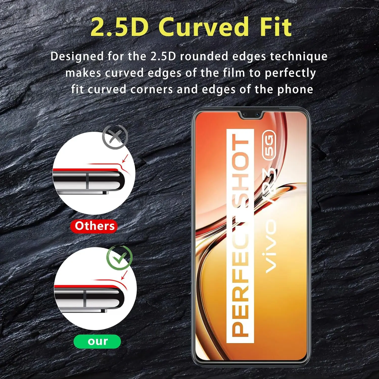Premium HD Tempered Glass Screen Protector Film (2/4 Pack)