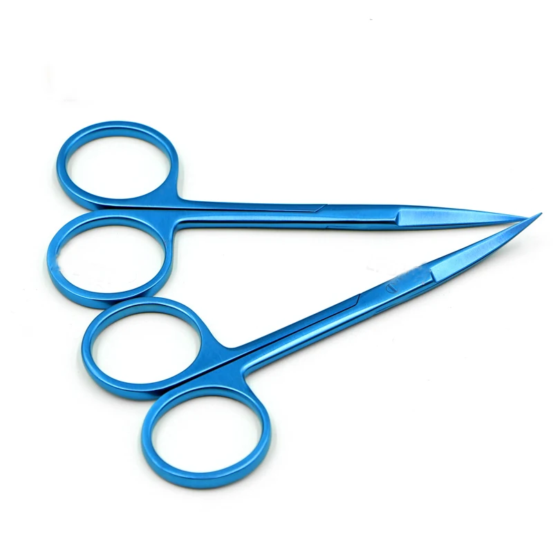 

Titanium Alloy 11Cm Double Eyelid Surgery Scissors Plastic Double Eyelid Tool Eye Opening Stitches Removal Express Scissors Stra