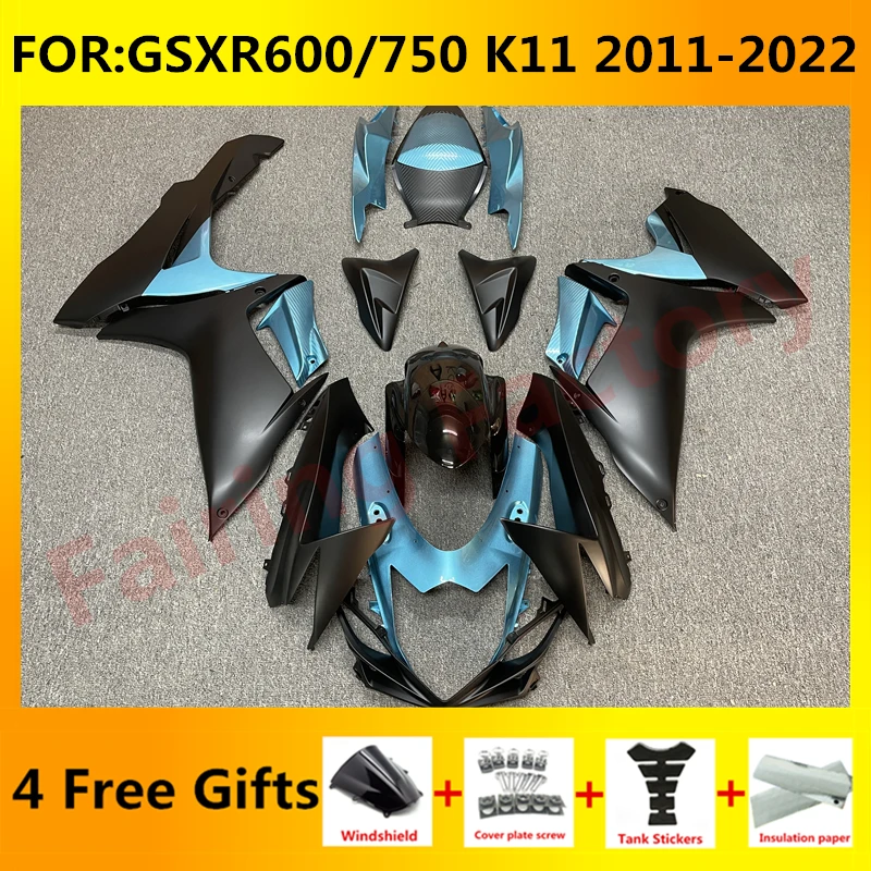 

Fairing kit for GSXR600 750 GSXR 600 GSX-R750 K11 2011 2012 2013 2014 2015 2016 2017 2018 2019 2020 2021 Fairings black blue