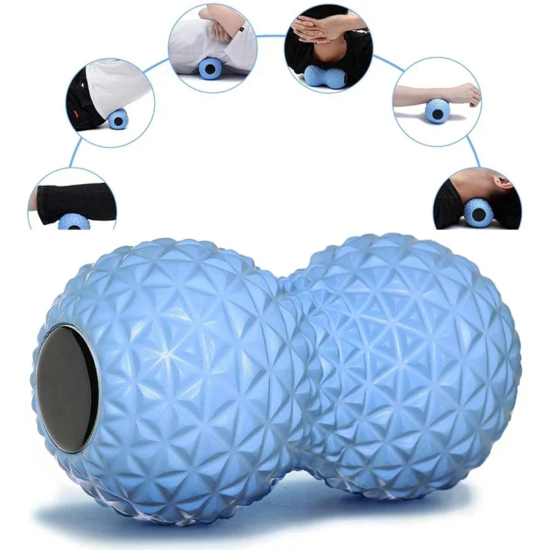 Peanut Fitness Massage Ball Double Lacrosse Massage Roller Ball For Arm Back Leg Deep Tissue Muscle Yoga Workout