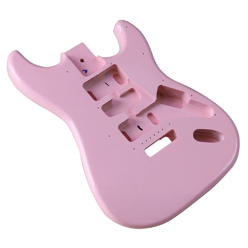 ピンクのエレキギター ボディポプラのウッドストラットギター エレキギターのボディストギターパーツ ギター パーツ アクセサリー Aliexpress