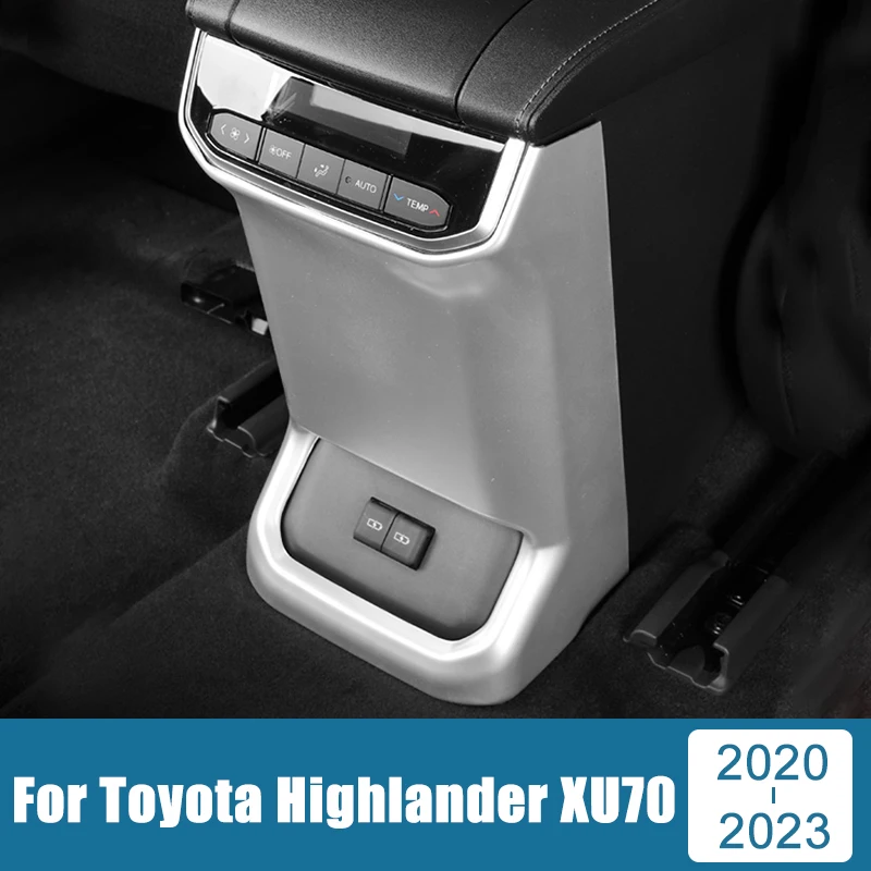 

Автомобильные аксессуары для Toyota Highlander XU70 2020-2022 2023, гибридный ABS цвет, розетка, Обложка, наклейка