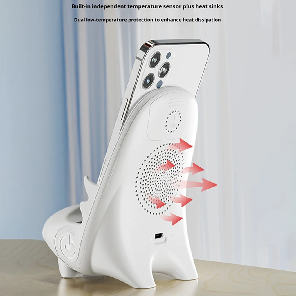 Magnetic Wireless Charger Fast Charging Type C Stand Holder Unique Mini Chair Shape Tablet Phone Fast Charger Desktop Station