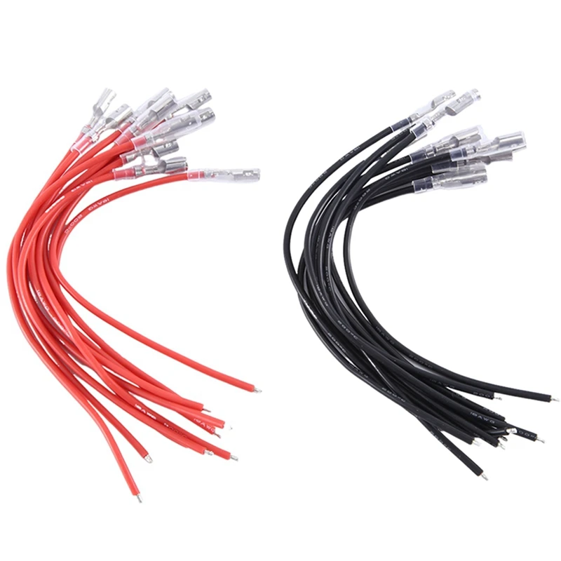 20 PCS 16AWG Silicone Wire 4.0Mm Bullet Male & Female Plug For WPL MN SCX10 TRX4 RC Car 370/540/775 Brushed Motor ESC Durable