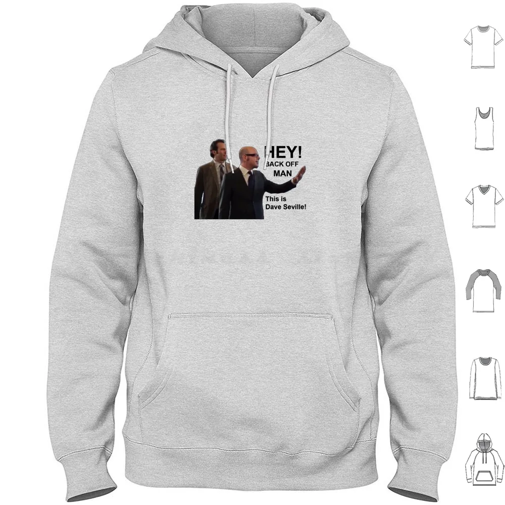 Back Off , This Is Dave Seville Felpa Con Cappuccio In Cotone Manica Lunga Dave Seville Alvin E I Chipmunks Chipmunks Funny Ian Hawke Movie