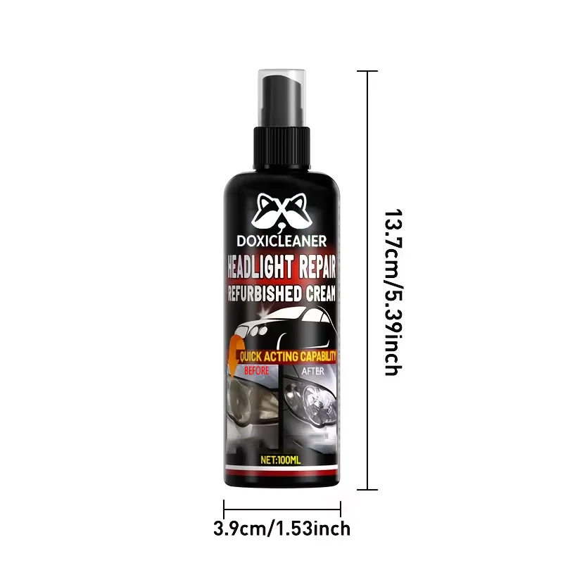 Profesyonel araba far tamir macunu - Kullanımı kolay araba far bakım kiti, oksitlenmiş, sararmış ve bulanık farları onarır