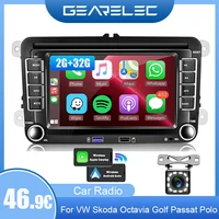 Автомобильный радиоприемник Android Carplay для VW Volkswagen Jetta Passat Golf Polo 7 дюймов, автомобильная стереосистема, GPS, Wi-Fi, FM-аудиоприемники, мультимедийный плеер