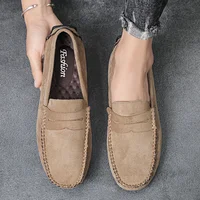 Fashion Suede Men Casual Shoes Breathable Comfort Slip-on Mens Driving Shoes Luxury Brand Men Loafers Mens Lazy Shoes Moccasins 2