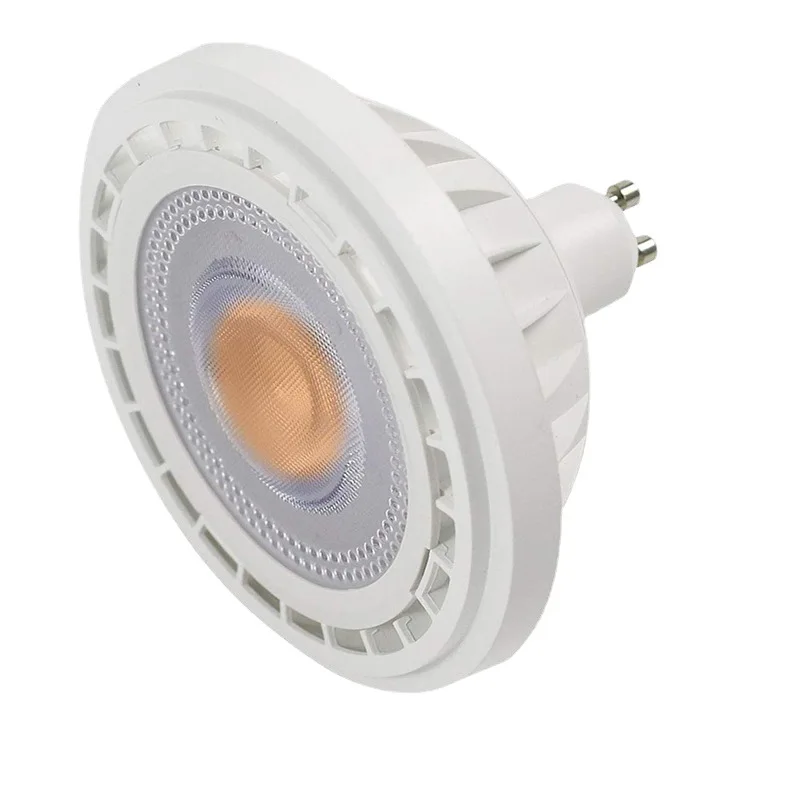 Dimmable LED AR111 Light 10w 15w G53 GU10 lamp QR111 ES111 reflector ceiling Spotlight AC85-265V DC12V