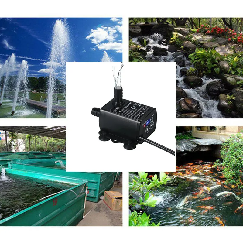 DC12V USB 5V Mini 4 Modes Adjustable Brushless Water Pump adjustable water pump