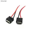 1pcs USB Type C Waterproof Connector Welding Wire Female Socket High Current Fast Charging Type -c Port Charging Interface Jack