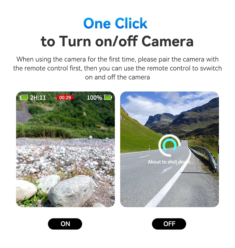Description Picture 5 of itemTELESIN T13 Waterproof Bluetooth Remote Control For GoPro Hero13 12 11 10 9 8 Max With Wrist Strap For Action Camera Accessories