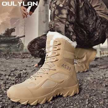 Ankle Winter Warm Shoes Climbing Boots Climbing Hiking Shoes Men Women Desert Snow Boots Durable Training Shoes Ankle Boots 1