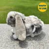 Lop Ear Rabbit High Fidelity Anime Cute White Brown Bunny Plush Toys Lifelike Animals Simulation Stuffed Doll Toy Gifts For Kids 5
