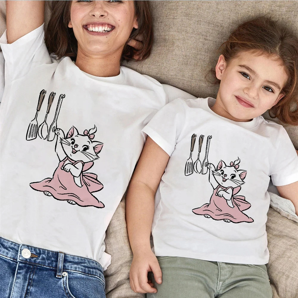 Funny The Aristocats Vacation With His Friends Family Top Toddler Girl Clothes Cute Cat Pictures Couple Tee Parents T Shirt couple matching outfits for wedding