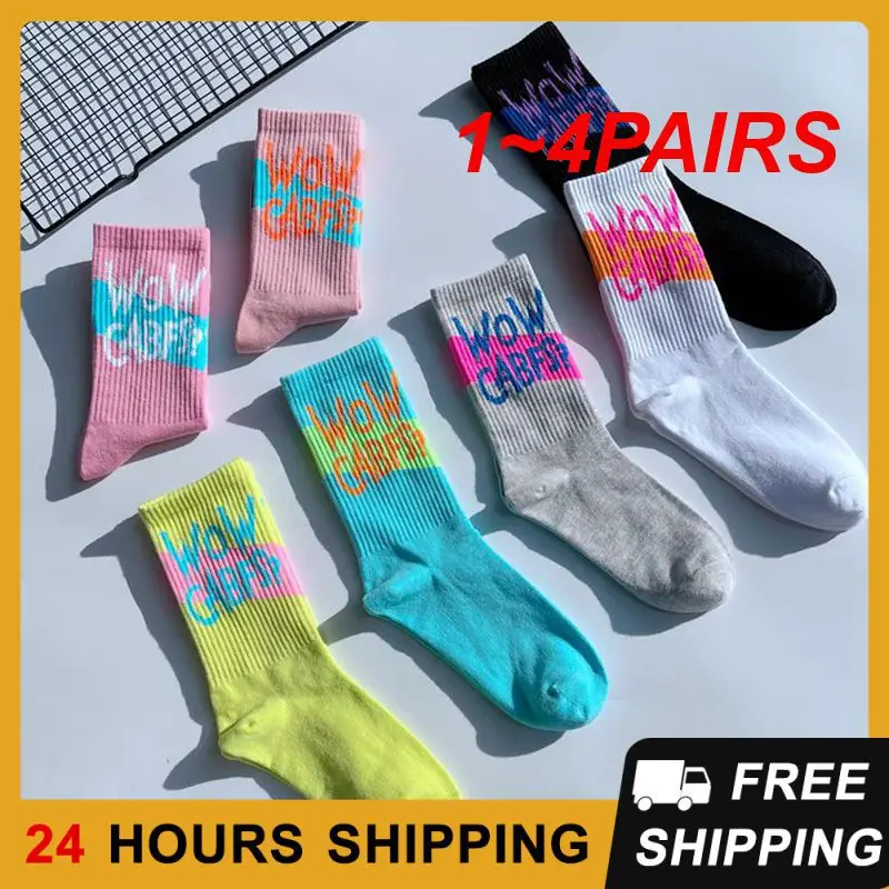 

1~4PAIRS Cute Socks Great For Sports And Everyday Wear Unique Comfortable Cotton Socks For Sports And Activities