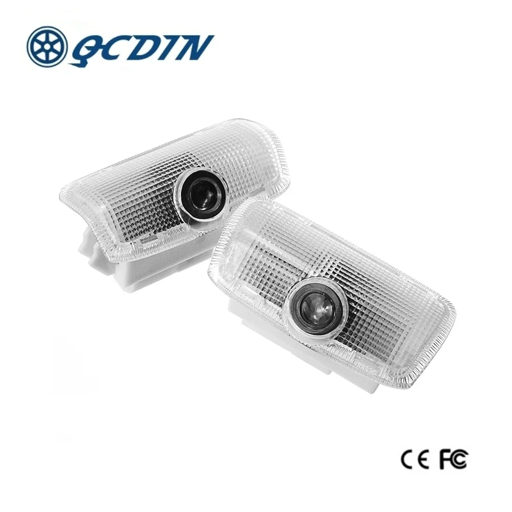 

QCDIN, 2 шт., фонарик с логотипом, фонарь для двери, фонарь для Infiniti QX55 J55, ультра яркий CANBUS, простая установка