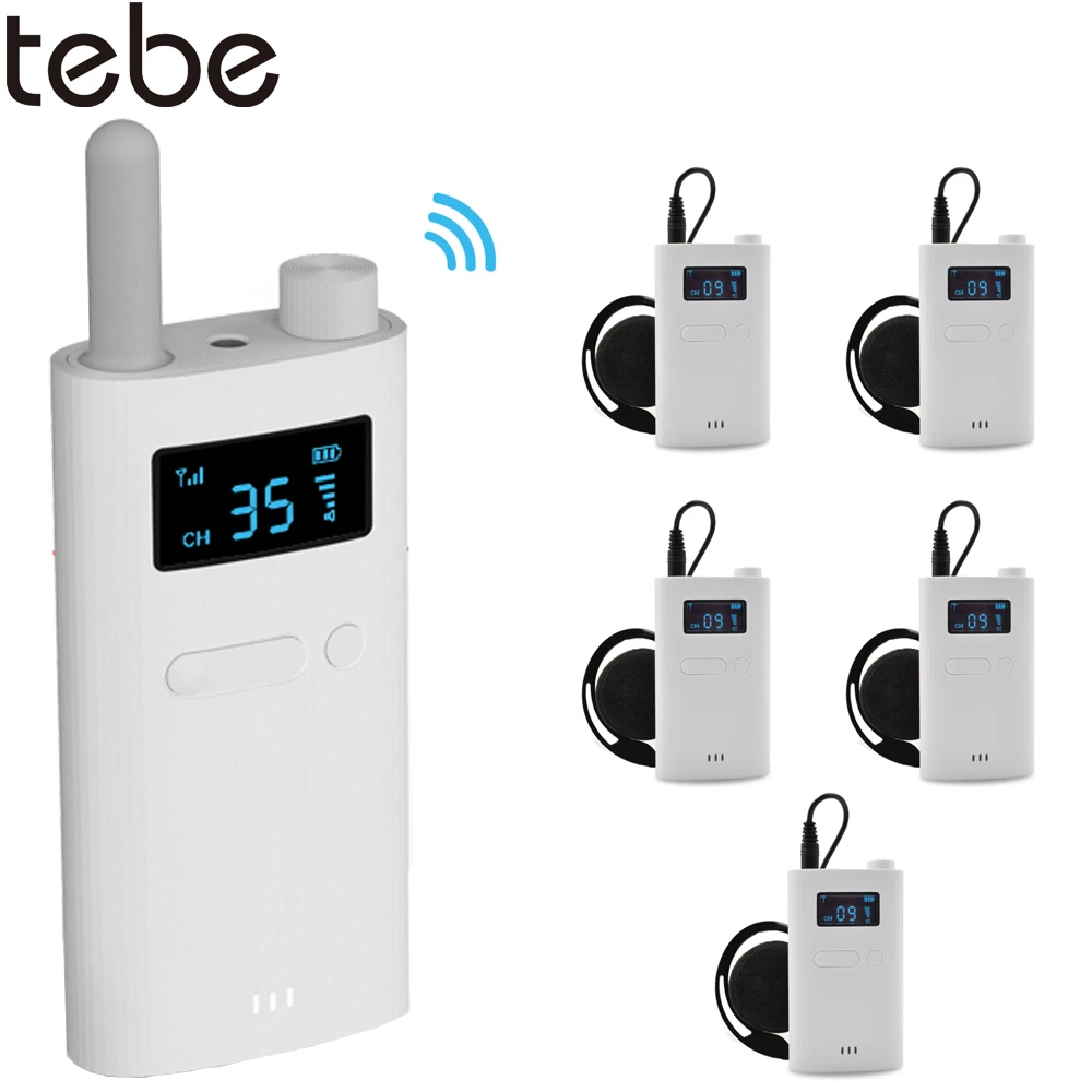 Tebe-sistema sem Fio do Guia Turística com Microfone Transmissor Audio Portátil Receptor para a Conferência do Museu da Igreja