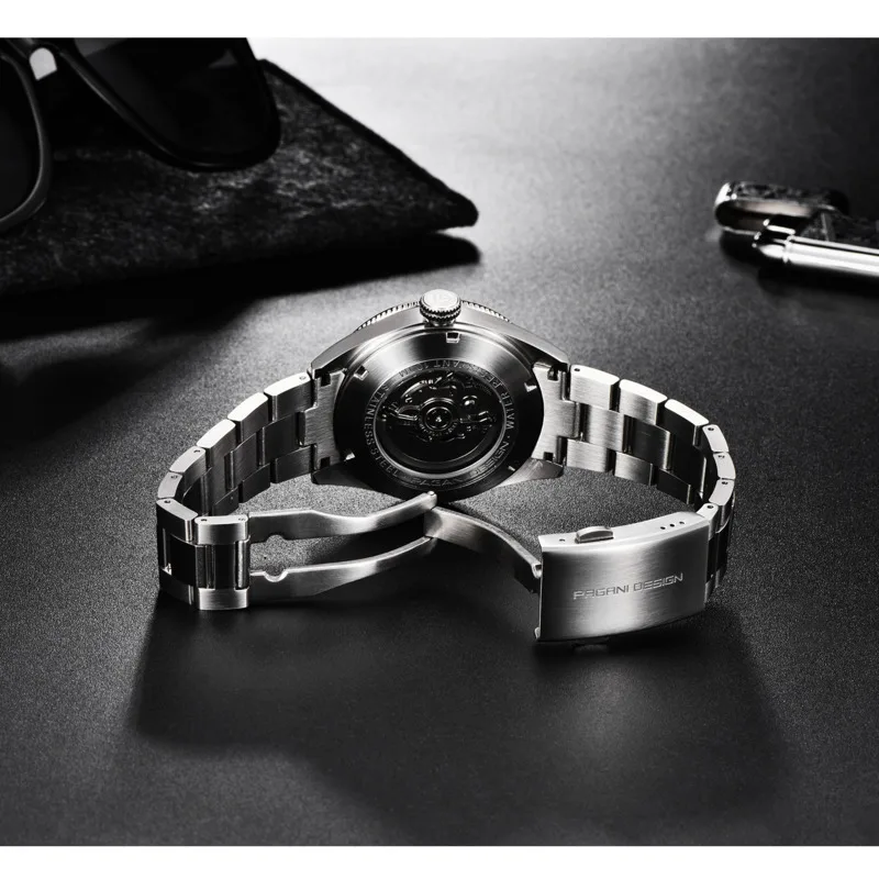 Top Luxury Automatic Mechanical Men Watch Waterproof Calendar Nightlight Business Minimalist Watch For Men Relogios Masculino