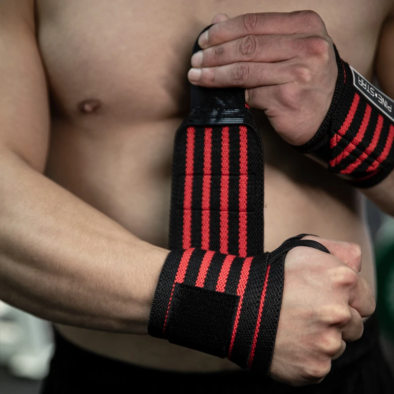 

1 Pair Weightlifting Wrist wraps Support Training Hand Straps For Gym Fitness Barbell Weight Lifting Equipment Belt Dumbbell