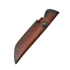 29.9 cm Fixed Blade Knife Scabbard Embossed Cowhide Cover Leather Sheath  Camping Knife Case Hunting Holsters with Belt Buckle 1