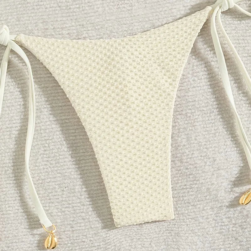 2026 Textured Halter Bikini - Side view