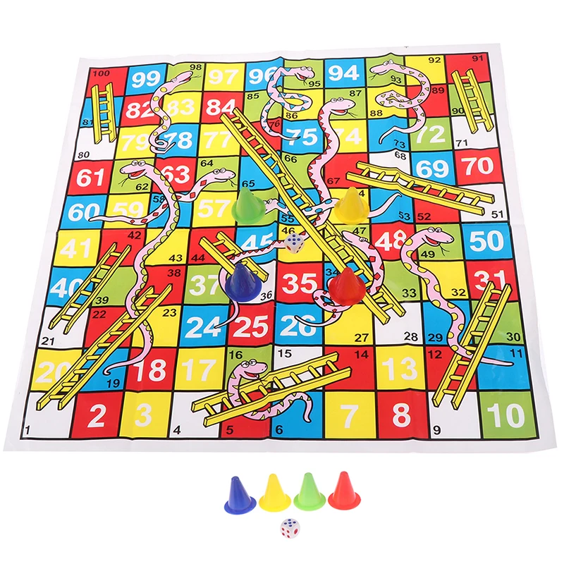 Board Game Snake Ladder Educational Kids Children Toys Family Interesting Board Game Gifts