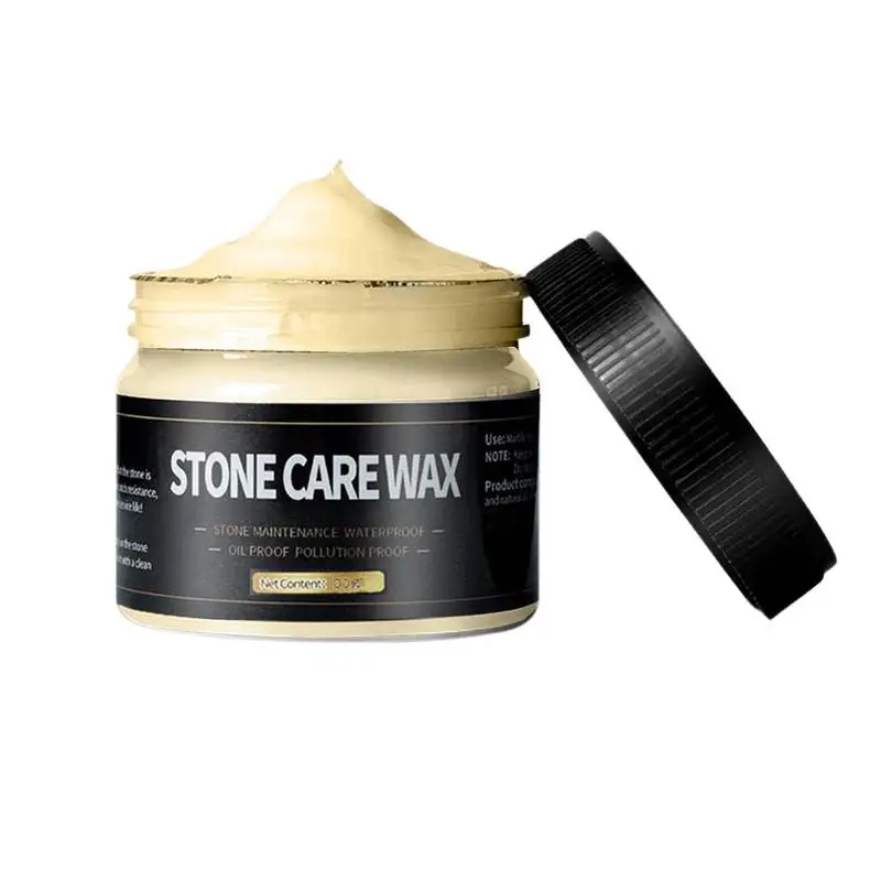 Marble Polishing Wax Stone Polishing Wax Stone Care Wax Ceramic Paste Floor Glazing Maintenance 80g Tile For Granite Marble Soapstone Quart