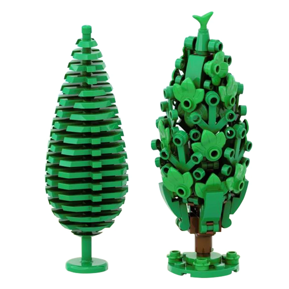 Gobricks Vintage Big Tree Building Block Set Garden Forest Tree Brick Particle Accessori Cortile Piante In Vaso Case Kidtoys