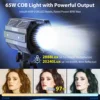 COLBOR CL60 COB video Light for Video Shooting Camera Flash Photography Lighting 2700K-6500K RGB Youtube tiktok Lamp APP Control 2