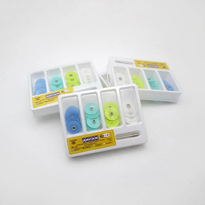 

40/80 Pcs Teeth Whitening Veneer Polishing Tool Interspace Polishing Care Disc Polishing Wheel