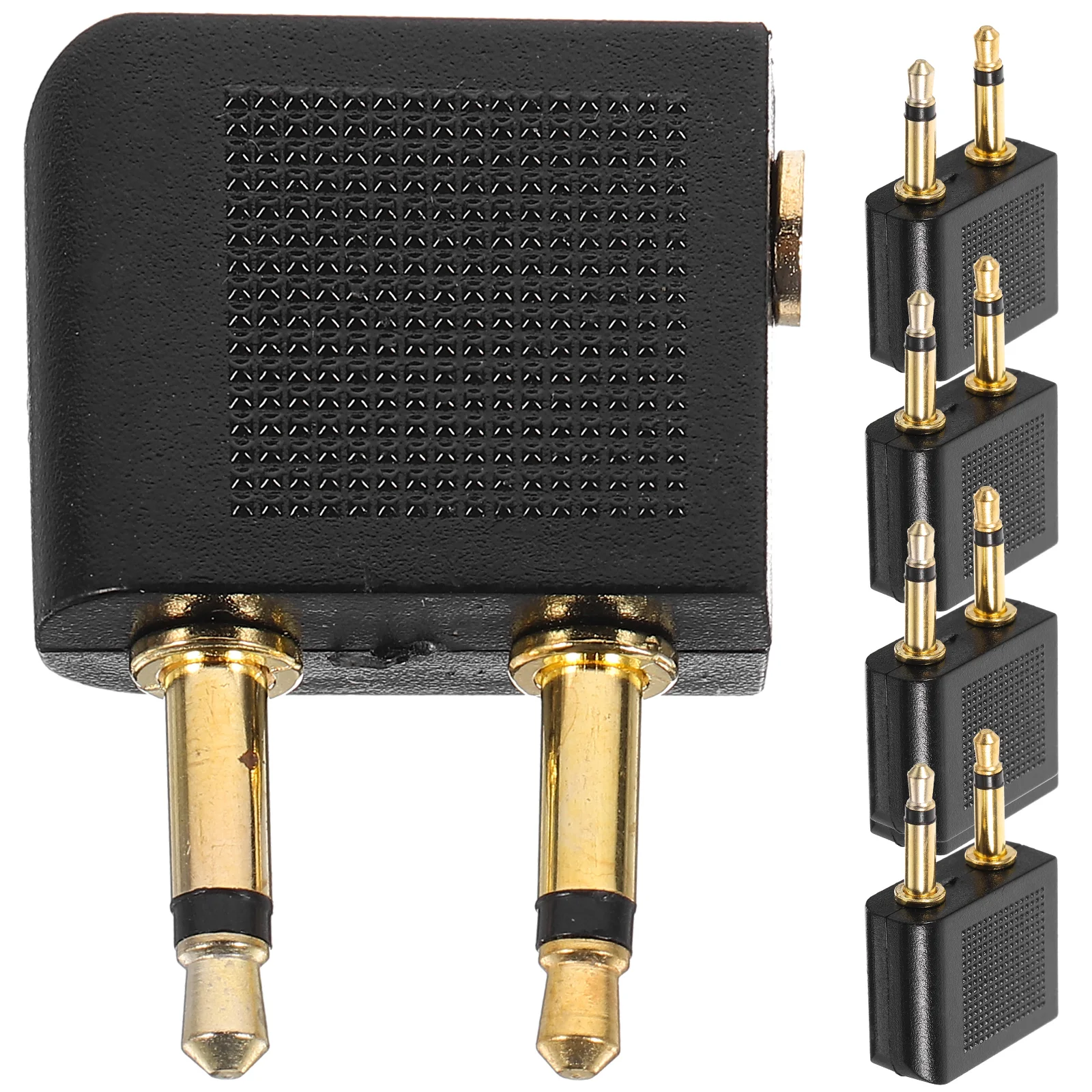 헤드폰 비행기 어댑터, 항공 비행 오디오 엔터테인먼트 시스템, 이어폰 아연 합금 어댑터, 5 개