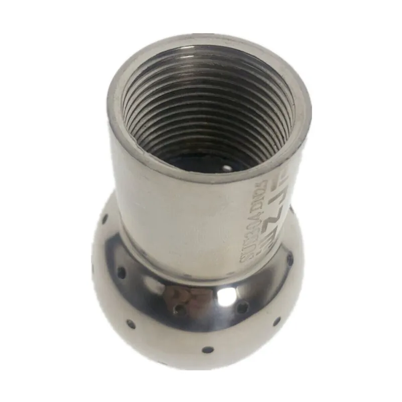 1 2 Thread Female Cleaning Spray Ball Stainless Steel Sanitary Pipe Fittings Fix Rotary Tank Cleaning Ball Head pipe fitting