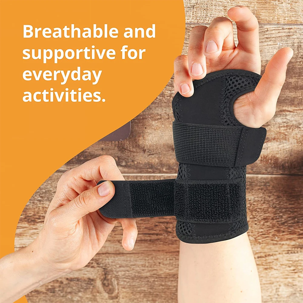 Carpal Tunnel Wrist Brace Adjustable Wrist Support Brace Wrist Compression Wrap for Arthritis Tendinitis Pain Relief