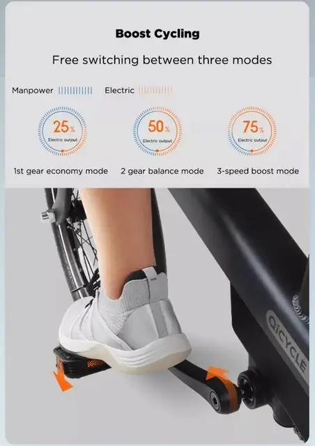 Original brand Mi Qicycle C2 Smart Bike 25KM/H Foldable 20 inch Bluetooth  5.0 Monitor Brushless Engine Electric Bicycle Ebike