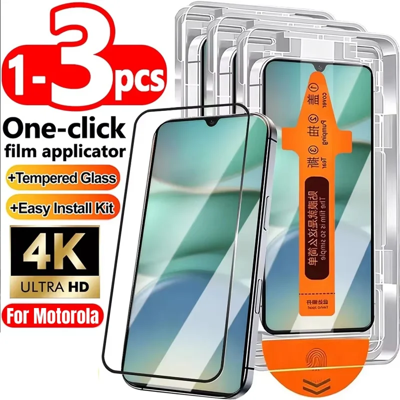 Premium Dust-Free HD Tempered Glass Screen Protector - Easy Installation, 1-3 Pack